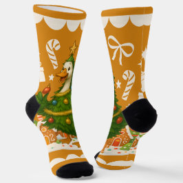 Calcetines Navidades quirosos árbol de ganso | Festividad div