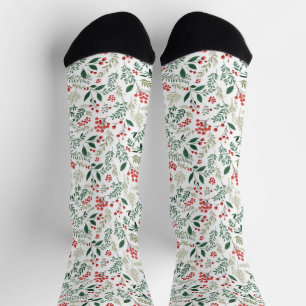 Calcetines Navidades Red Holly Berries