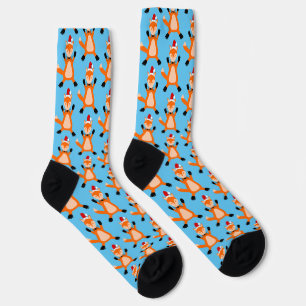 Calcetines Navidades ricas Fox Pattered