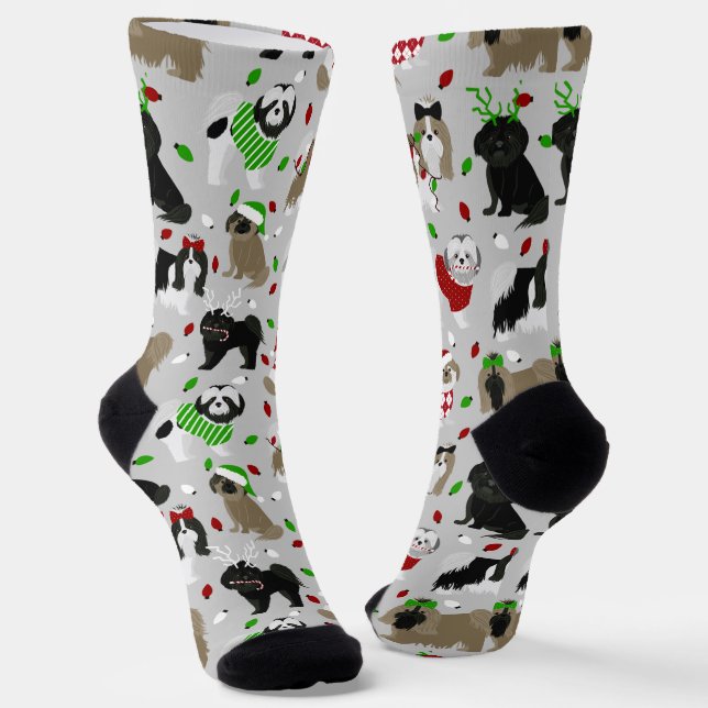 Calcetines Navidades Shih Tzu Dogs (Angular)