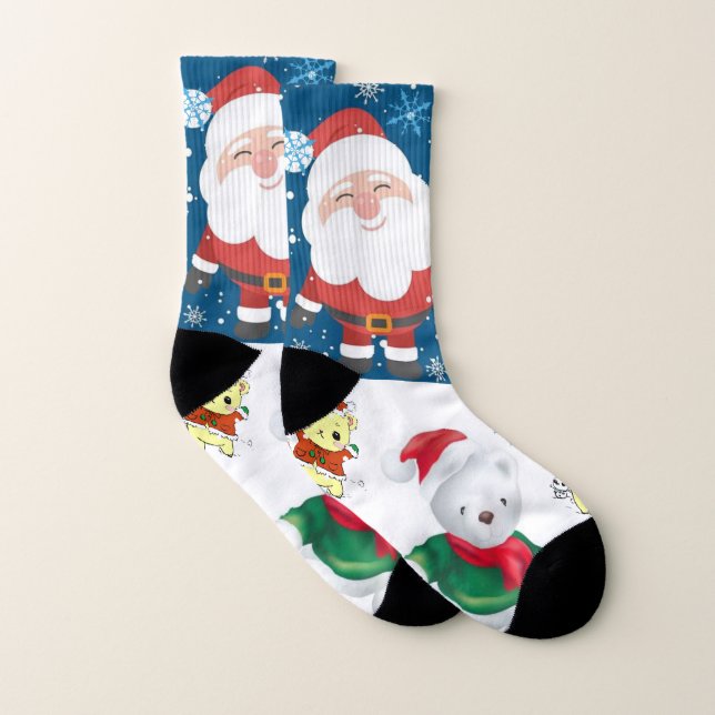 Calcetines Navidades Socks, oso de Santa Teddy (Par)