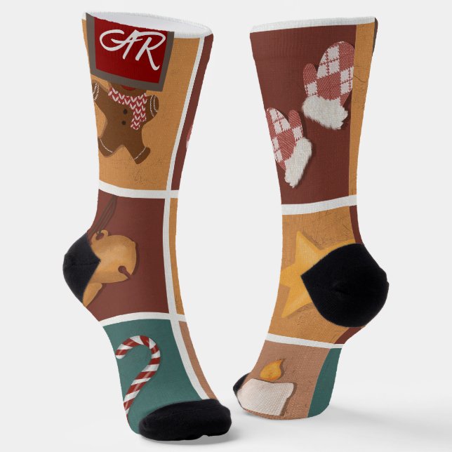 Calcetines Navidades vacaciones regalos simples y elegantes M (Angular)