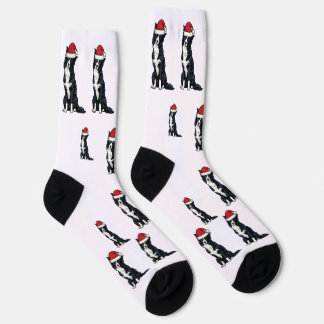 Calcetines Navideños de Border Collie – Calcetines