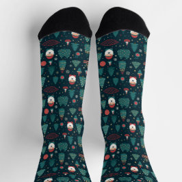Calcetines navideños festivos