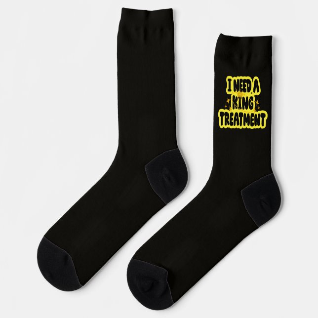 Calcetines Necesito Un Tratamiento De Rey (Izquierda)
