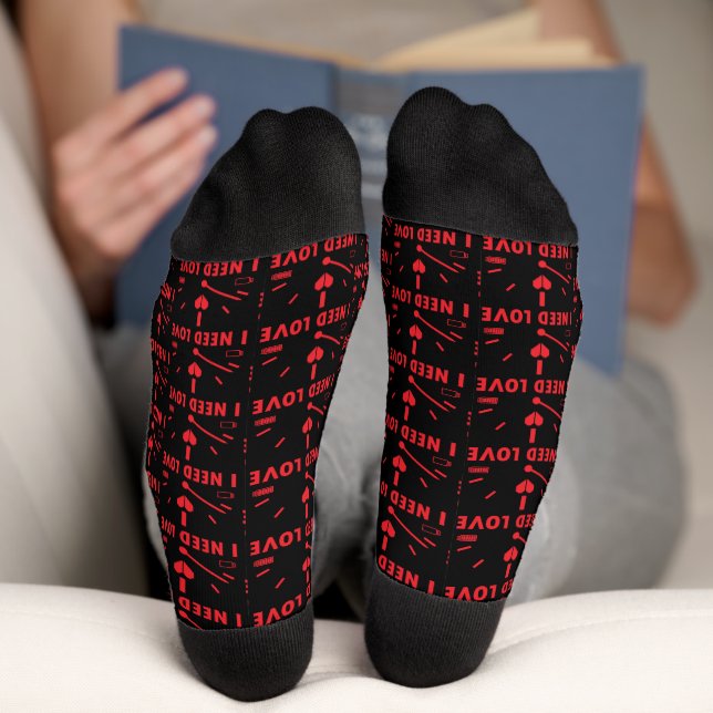 Calcetines Necesito un velocímetro de amor (Abajo)