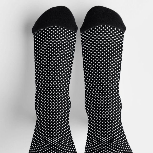 Calcetines Negro con puntos blancos (Arriba)