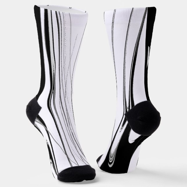 Calcetines Negro y Blanco Moderno (Angular)