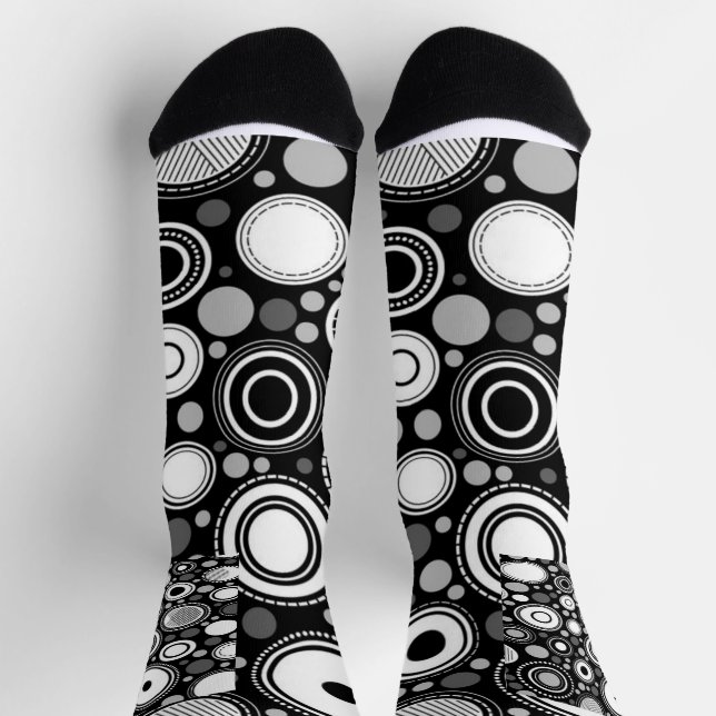 Calcetines Negro y gris (Arriba)