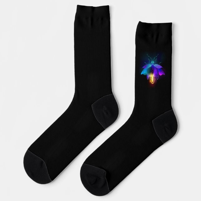 Calcetines Neon Firefly en negro (Izquierda)