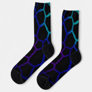 Calcetines Neon Noir Giraffe