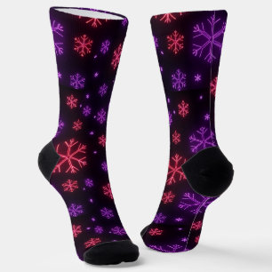Calcetines Neon Snowflakes