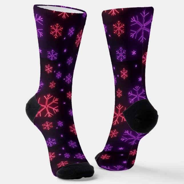 Calcetines Neon Snowflakes (Angular)