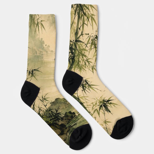 Calcetines Niebla de bambú salvia (Derecha)