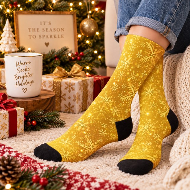 Calcetines Nieve Dorada (Holiday Season 9/1-10/31)
