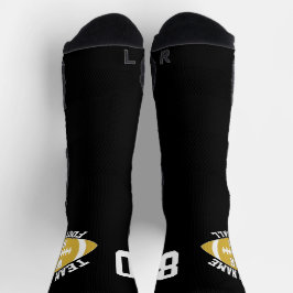 Calcetines Nombre del equipo del jugador de fútbol personaliz