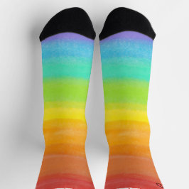 Calcetines Nombre personalizado: arcoiris Socks