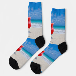 Calcetines Nombre personalizado Beach Coctail