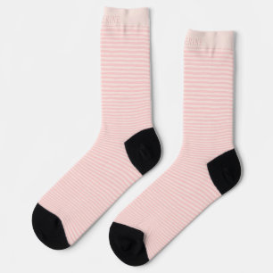 Calcetines Nombre personalizado beige rosa polvoriento meloco