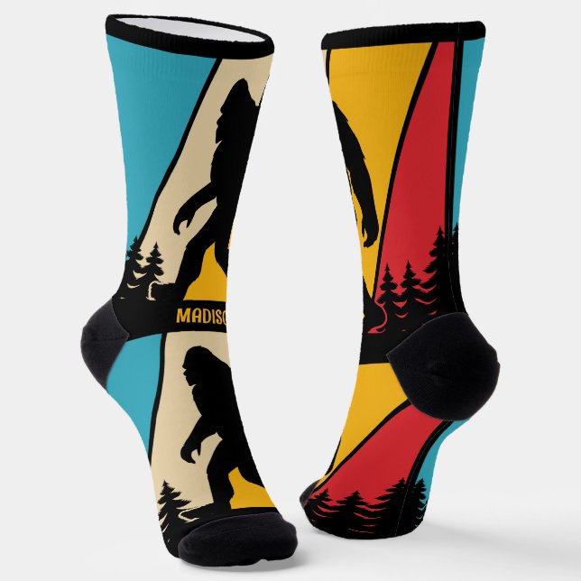 Calcetines Nombre personalizado Bigfoot (Angular)