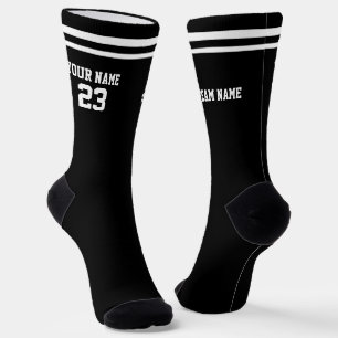 Calcetines Nombre Personalizado Número Equipo Estilo Atlético