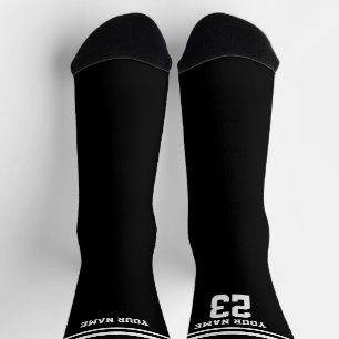 Calcetines Nombre personalizado número equipo estilo atlético