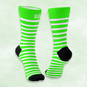 Calcetines Nombre personalizado Verde neón Brillante Streetwe