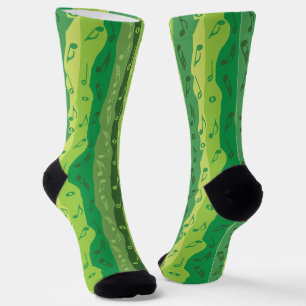 Calcetines Notas de música Bandas verticales