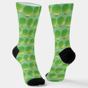 Calcetines Novedad Alimentos Bruselas Sprout Vegetable