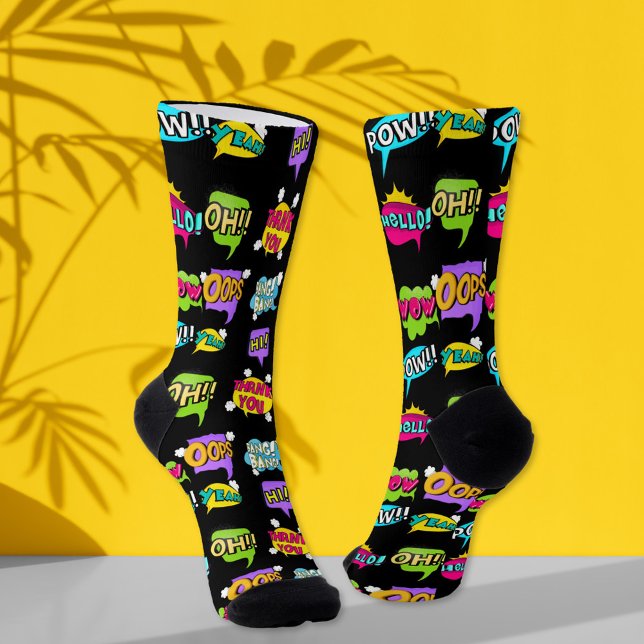 Calcetines Novedad de citas locas divertidas (Subido por el creador)