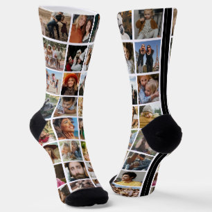 Calcetines Novedad de divertido collage de fotos