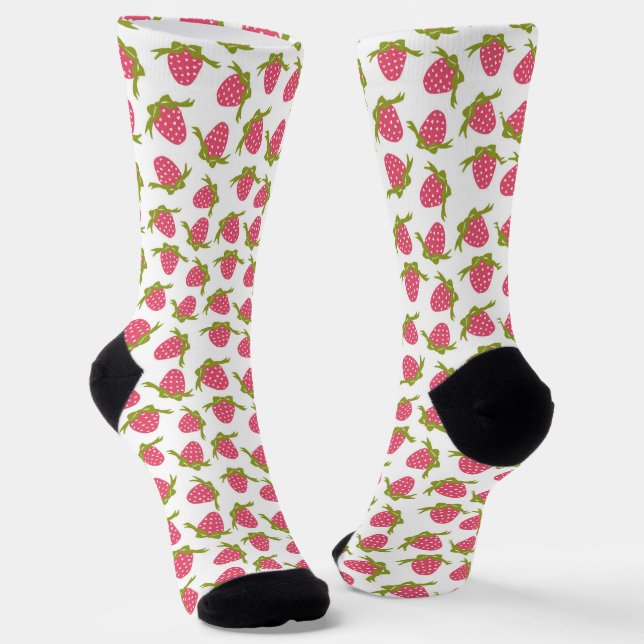 Calcetines Novedad de fresas y arcos (Angular)