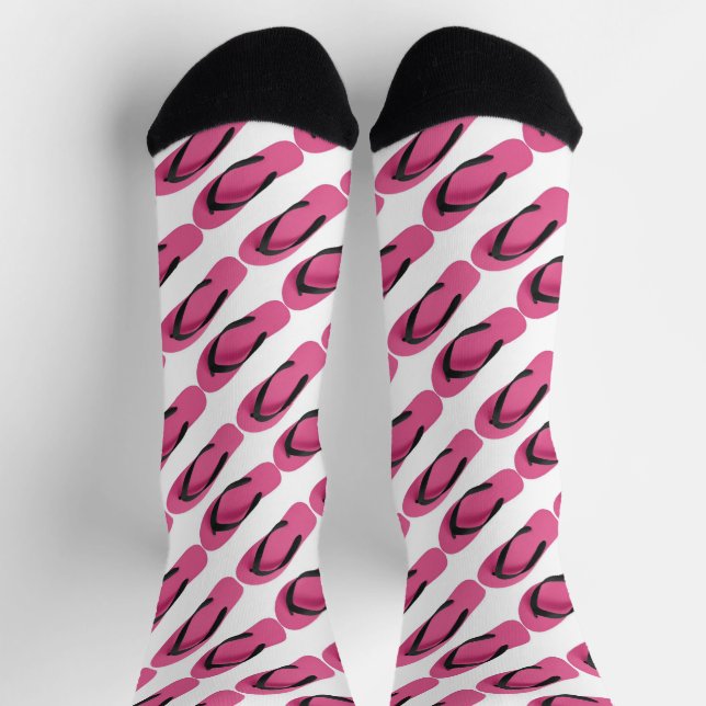 Calcetines Novedad Flip Flops de diseño Socks de equipo (Arriba)