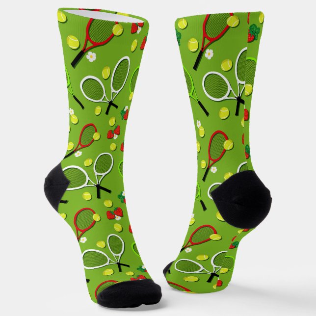 Calcetines Novedad Tenis Tema Deportivo Patterado (Angular)