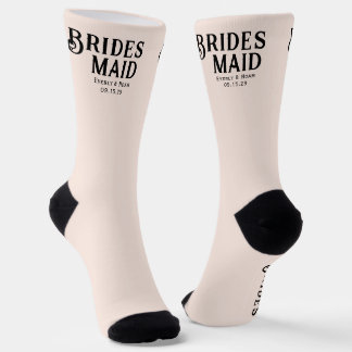 Calcetines Novia y novio con Boda de la dama de honor