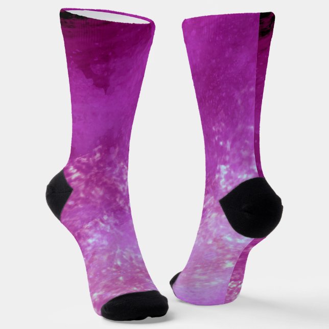 Calcetines Nubes negras rosadas (Angular)