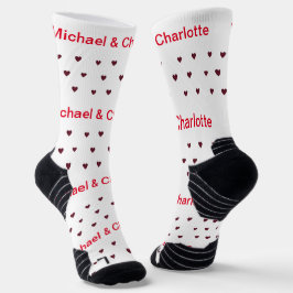 Calcetines Nuestro primer El día de San Valentín como Sr. y S