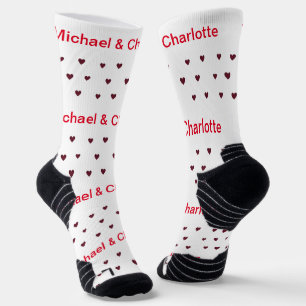 Calcetines Nuestro primer El día de San Valentín como Sr. y S