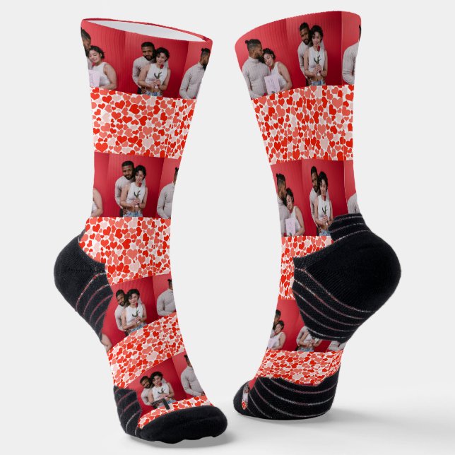 Calcetines Nuestro primer El día de San Valentín como Sr. y S (Angular)