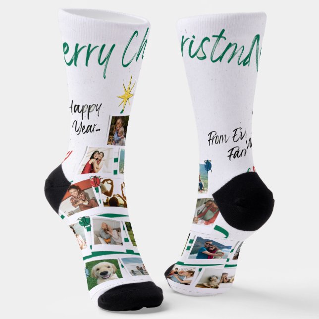 Calcetines Nuevo Personalizado de Navidades Sock de equipos P (Angular)