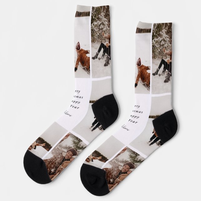Calcetines Nuevo Personalizado de Navidades Sock de equipos P (Izquierda)