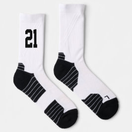 Calcetines Número de Jersey personalizado del jugador deporti