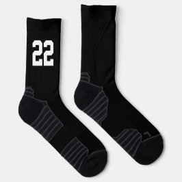 Calcetines Número de jugador de equipo deportivo de personali