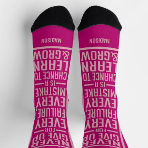 Calcetines NUNCA RENUNCIAR AL nombre personalizado