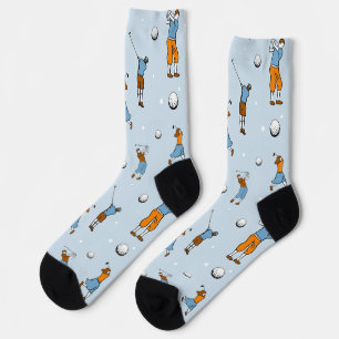 Calcetines Obras de arte dinámicas de golf y bolas de golf