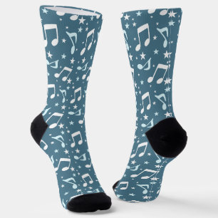 Calcetines Océano de música con patrón