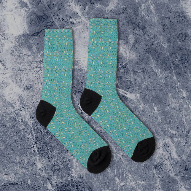 Calcetines Octo Brightener Arabesque Turquesa morisca (Subido por el creador)