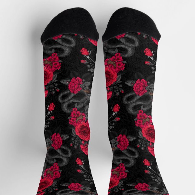 Calcetines Oculto en las rosas (Arriba)