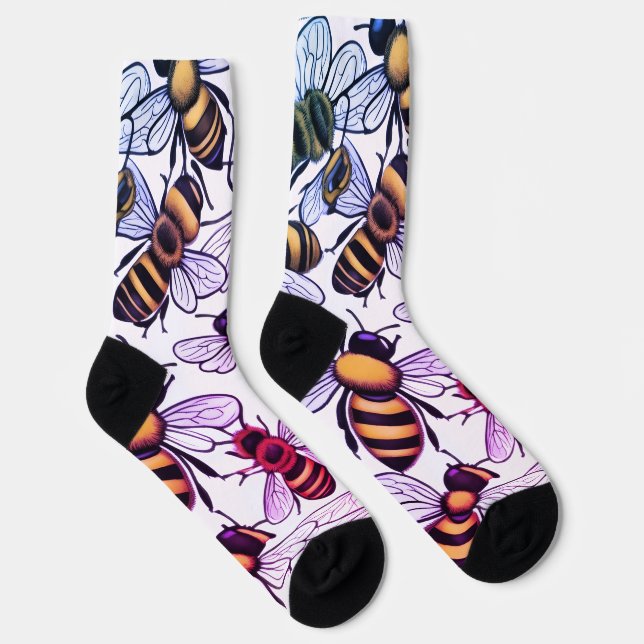 Calcetines Ocupado como una abeja (Derecha)