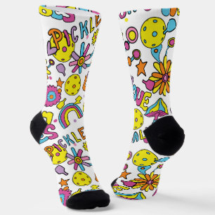 Calcetines Oleada blanca, 90s, para un pickleballer fresco :)
